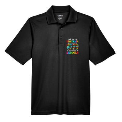 Goodbye 5th Grade Graduation To Middle school Hello Summer Men's Origin Performance Pique Polo