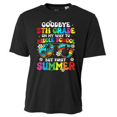 Goodbye 5th Grade Graduation To Middle school Hello Summer Cooling Performance Crew T-Shirt