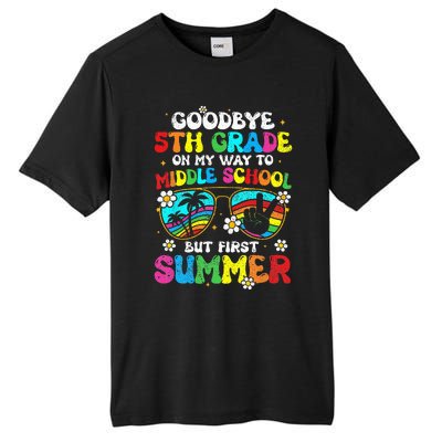 Goodbye 5th Grade Graduation To Middle school Hello Summer Tall Fusion ChromaSoft Performance T-Shirt