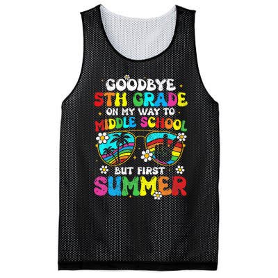 Goodbye 5th Grade Graduation To Middle school Hello Summer Mesh Reversible Basketball Jersey Tank