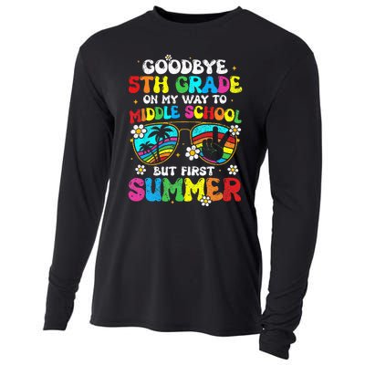 Goodbye 5th Grade Graduation To Middle school Hello Summer Cooling Performance Long Sleeve Crew