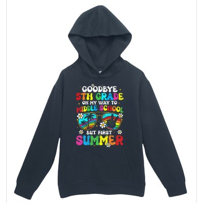 Goodbye 5th Grade Graduation To Middle school Hello Summer Urban Pullover Hoodie