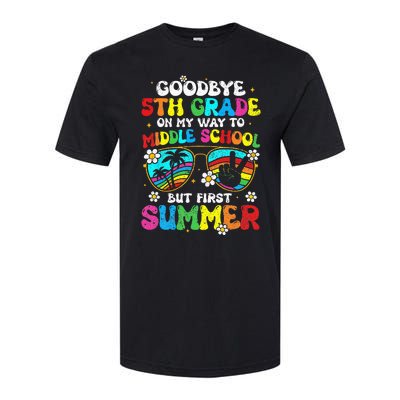 Goodbye 5th Grade Graduation To Middle school Hello Summer Softstyle CVC T-Shirt