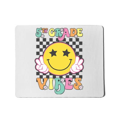 Girl 5th Grade Vibes Smile Face Back To School Fifth Grade Mousepad