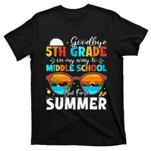 Goodbye 5th Grade Graduation To Middle School Hello Summer T-Shirt