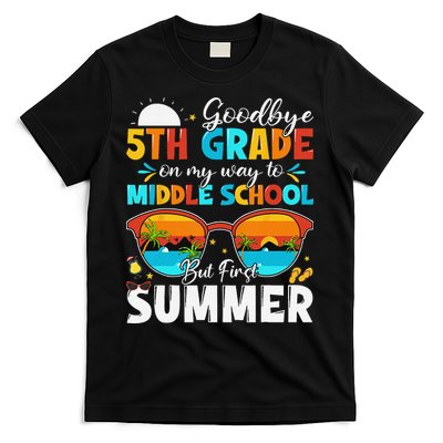 Goodbye 5th Grade Graduation To Middle School Hello Summer T-Shirt