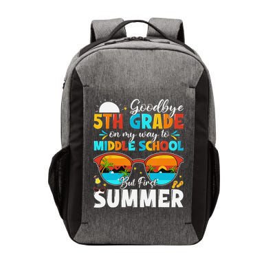 Goodbye 5th Grade Graduation To Middle School Hello Summer Vector Backpack