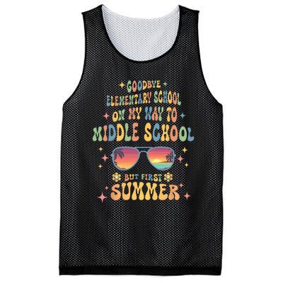 Goodbye 5th Grade Graduation To 6th Grade Hello Summer Mesh Reversible Basketball Jersey Tank