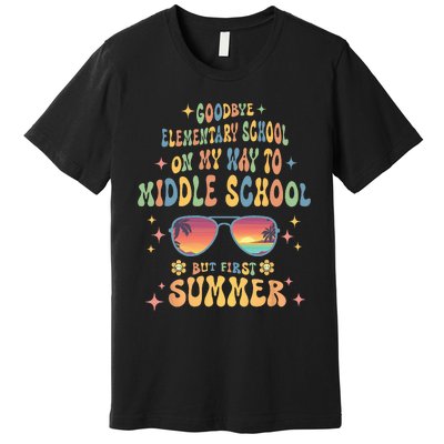 Goodbye 5th Grade Graduation To 6th Grade Hello Summer Premium T-Shirt