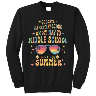 Goodbye 5th Grade Graduation To 6th Grade Hello Summer Tall Sweatshirt