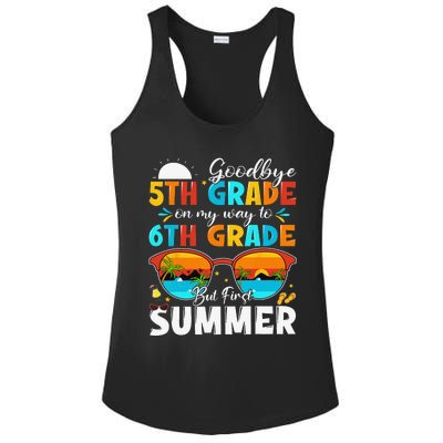 Goodbye 5th Grade Graduation To 6th Grade Hello Summer Ladies PosiCharge Competitor Racerback Tank