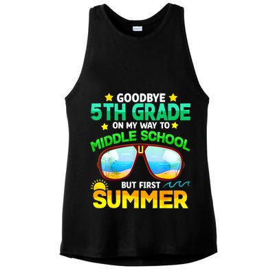 Goodbye 5th Grade Graduation To 6th Grade Hello Summer Ladies PosiCharge Tri-Blend Wicking Tank
