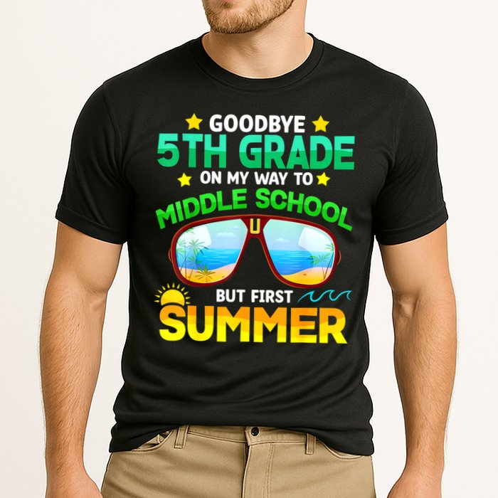 Goodbye 5th Grade Graduation To 6th Grade Hello Summer Cooling Performance Crew T-Shirt