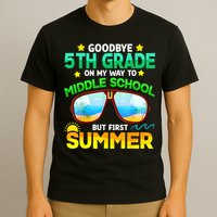 Goodbye 5th Grade Graduation To 6th Grade Hello Summer T-Shirt