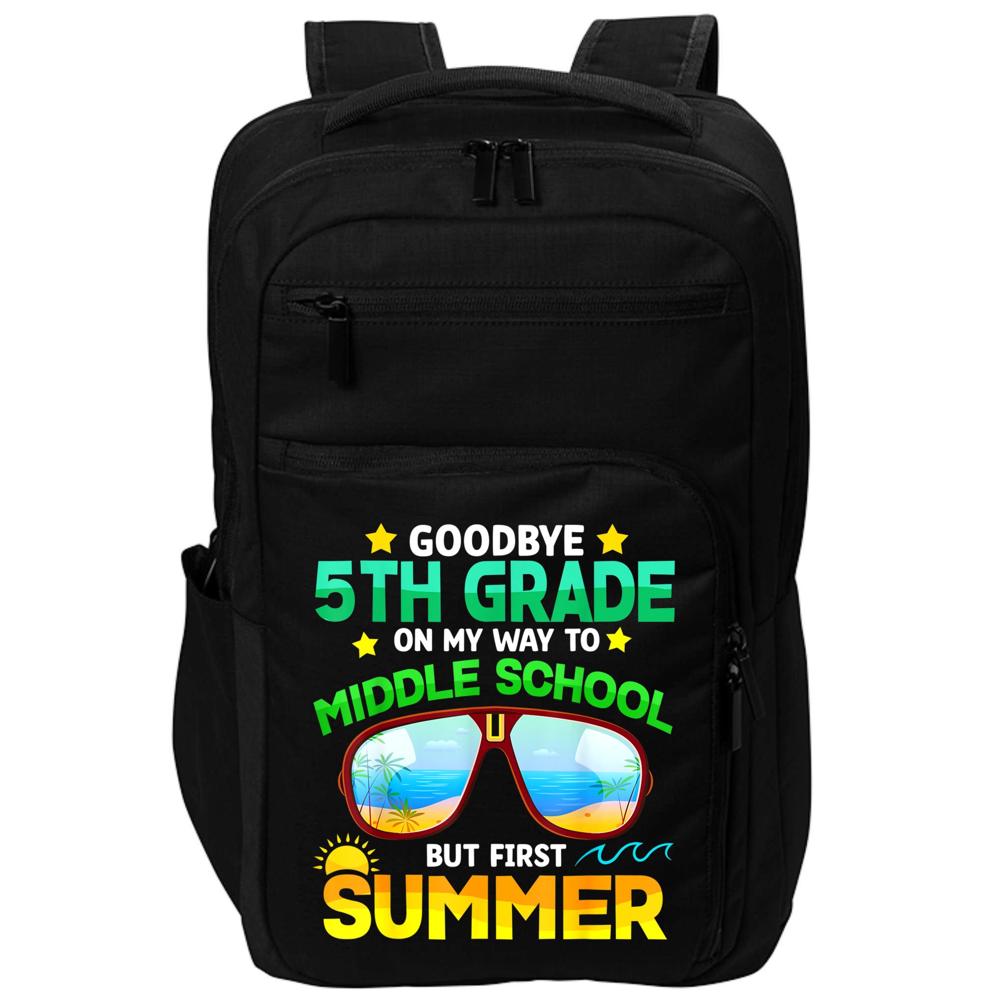 Goodbye 5th Grade Graduation To 6th Grade Hello Summer Impact Tech Backpack
