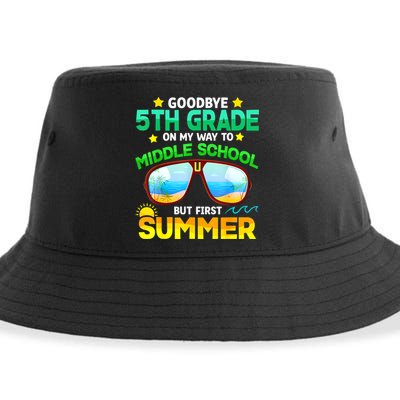 Goodbye 5th Grade Graduation To 6th Grade Hello Summer Sustainable Bucket Hat