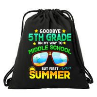 Goodbye 5th Grade Graduation To 6th Grade Hello Summer Drawstring Bag