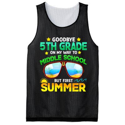 Goodbye 5th Grade Graduation To 6th Grade Hello Summer Mesh Reversible Basketball Jersey Tank
