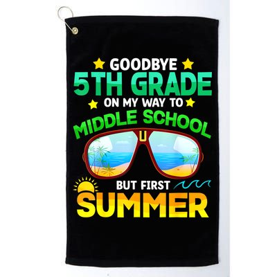 Goodbye 5th Grade Graduation To 6th Grade Hello Summer Golf Towel