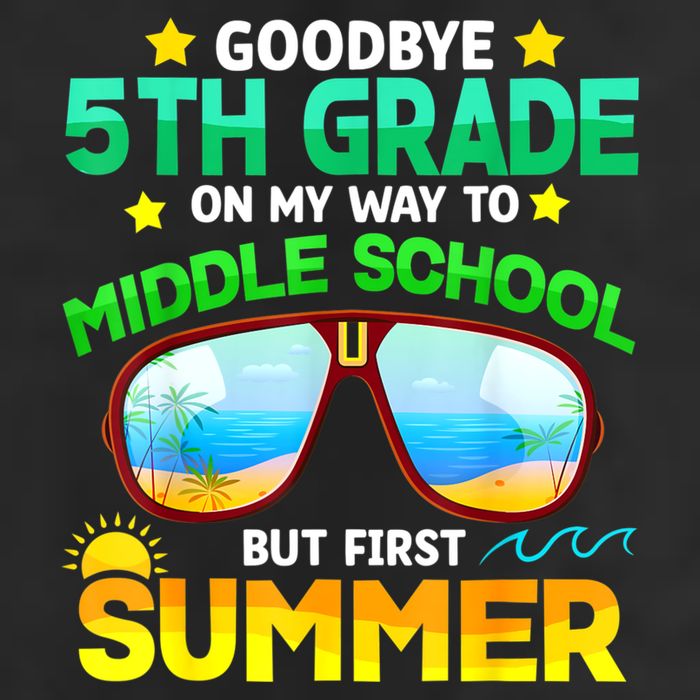 Goodbye 5th Grade Graduation To 6th Grade Hello Summer Golf Towel