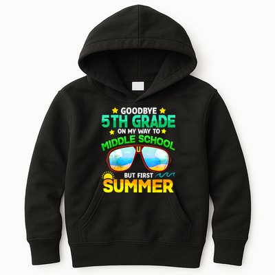 Goodbye 5th Grade Graduation To 6th Grade Hello Summer Kids Hoodie