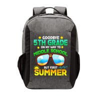 Goodbye 5th Grade Graduation To 6th Grade Hello Summer Vector Backpack