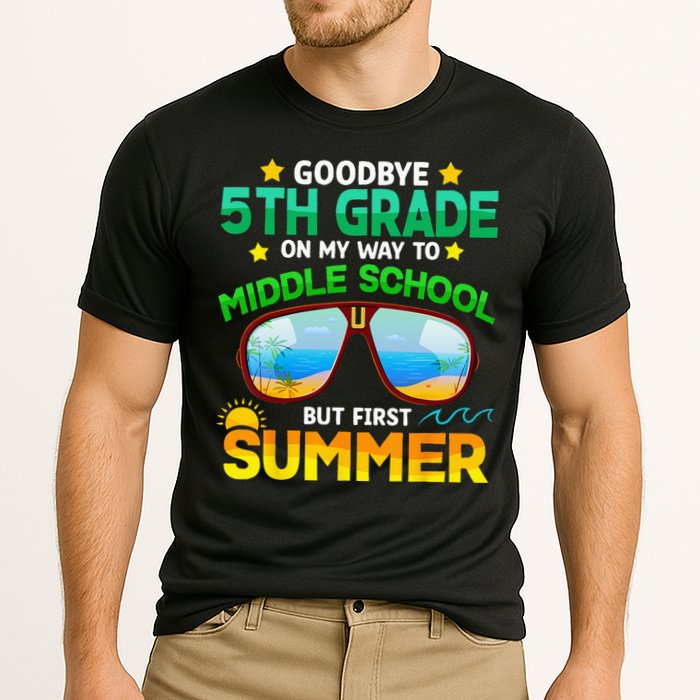 Goodbye 5th Grade Graduation To 6th Grade Hello Summer Cooling Performance Crew T-Shirt