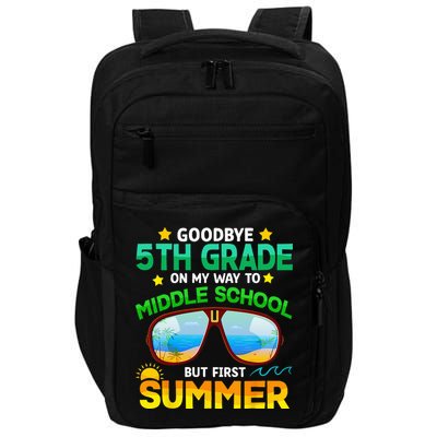 Goodbye 5th Grade Graduation To 6th Grade Hello Summer Impact Tech Backpack