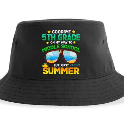Goodbye 5th Grade Graduation To 6th Grade Hello Summer Sustainable Bucket Hat