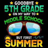Goodbye 5th Grade Graduation To 6th Grade Hello Summer 16 in Basic Backpack