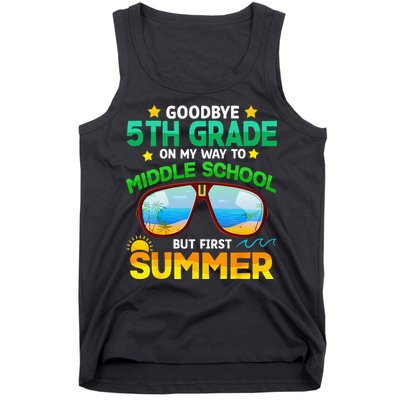 Goodbye 5th Grade Graduation To 6th Grade Hello Summer Tank Top