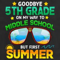 Goodbye 5th Grade Graduation To 6th Grade Hello Summer Golf Towel