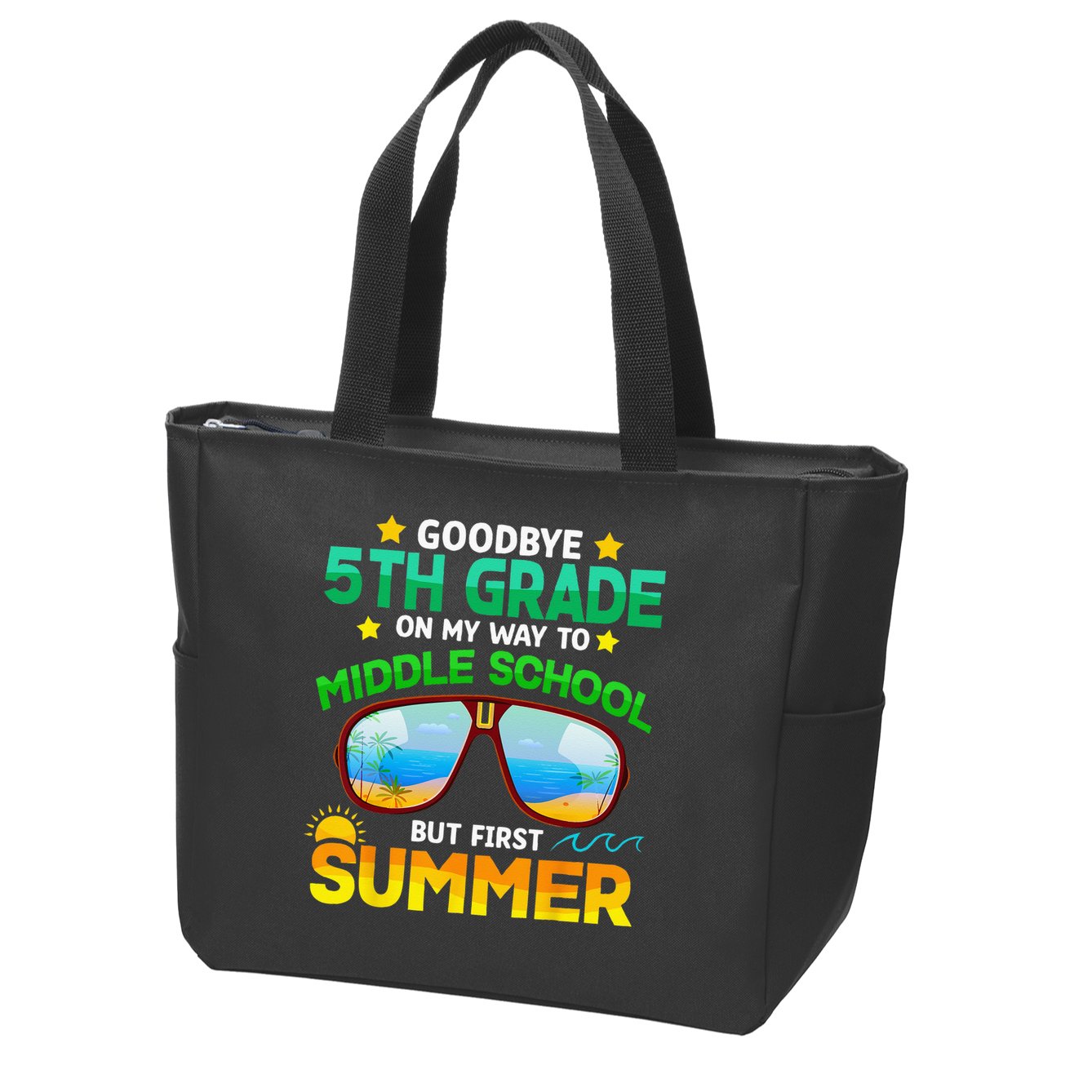 Goodbye 5th Grade Graduation To 6th Grade Hello Summer Zip Tote Bag