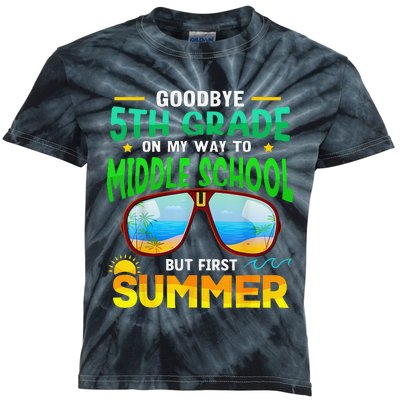 Goodbye 5th Grade Graduation To 6th Grade Hello Summer Kids Tie-Dye T-Shirt