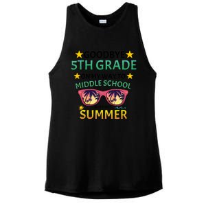 Goodbye 5th Grade Onmy Way To Middle School Ladies PosiCharge Tri-Blend Wicking Tank