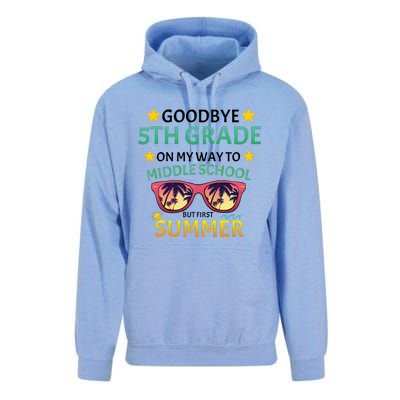 Goodbye 5th Grade Onmy Way To Middle School Unisex Surf Hoodie