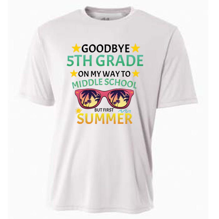 Goodbye 5th Grade Onmy Way To Middle School Cooling Performance Crew T-Shirt