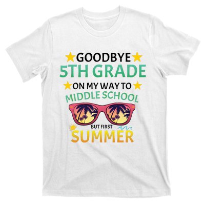 Goodbye 5th Grade Onmy Way To Middle School T-Shirt