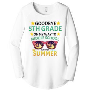 Goodbye 5th Grade Onmy Way To Middle School Women's Perfect Tri Tunic Long Sleeve Shirt