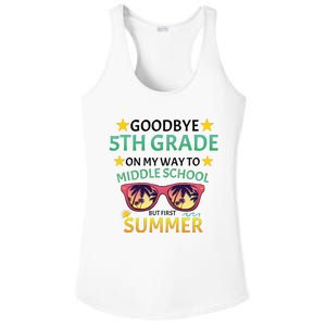 Goodbye 5th Grade Onmy Way To Middle School Ladies PosiCharge Competitor Racerback Tank