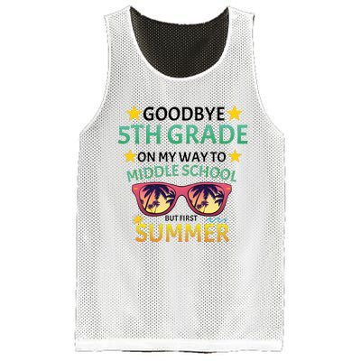 Goodbye 5th Grade Onmy Way To Middle School Mesh Reversible Basketball Jersey Tank