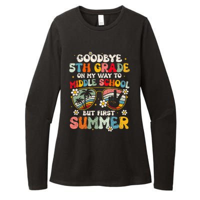 Goodbye 5th Grade Graduation To Middle school Hello Summer Womens CVC Long Sleeve Shirt