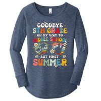 Goodbye 5th Grade Graduation To Middle school Hello Summer Women's Perfect Tri Tunic Long Sleeve Shirt