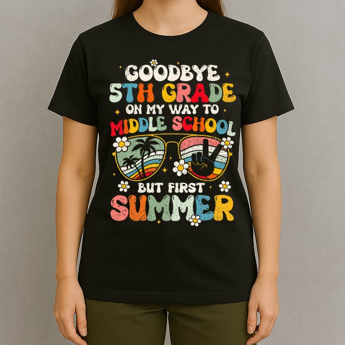 Goodbye 5th Grade Graduation To Middle school Hello Summer T-Shirt