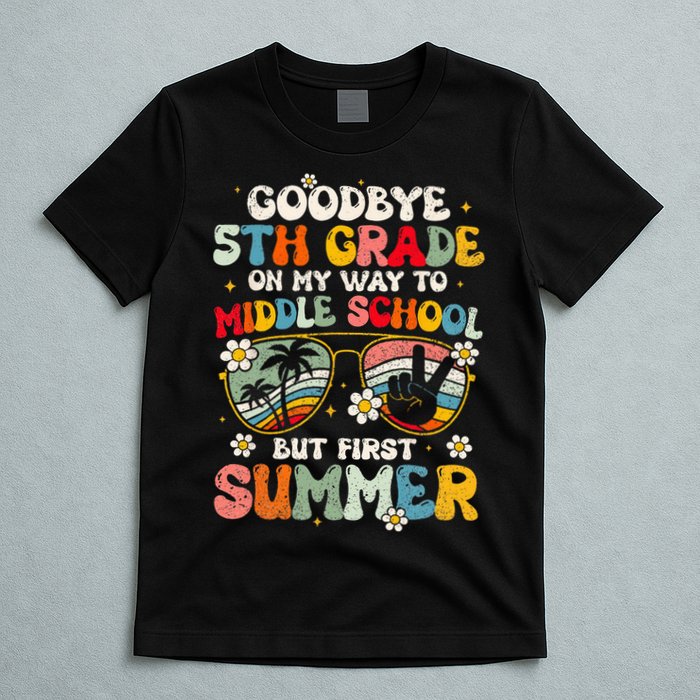 Goodbye 5th Grade Graduation To Middle school Hello Summer T-Shirt