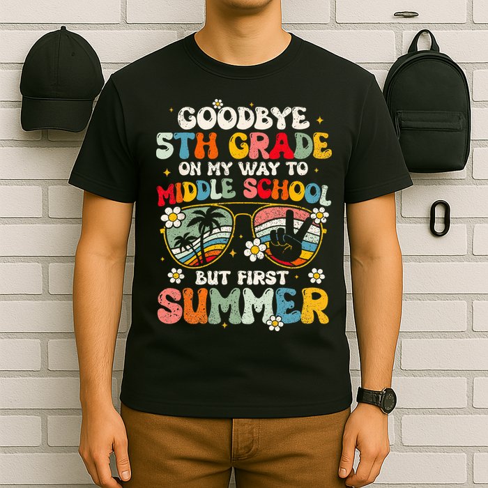 Goodbye 5th Grade Graduation To Middle school Hello Summer T-Shirt