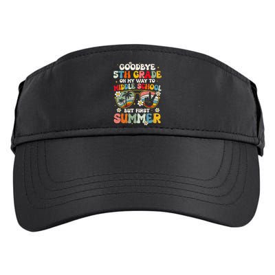 Goodbye 5th Grade Graduation To Middle school Hello Summer Adult Drive Performance Visor