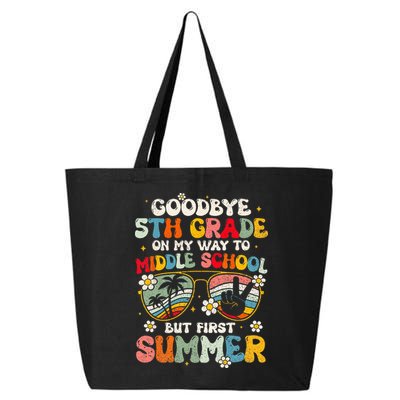 Goodbye 5th Grade Graduation To Middle school Hello Summer 25L Jumbo Tote