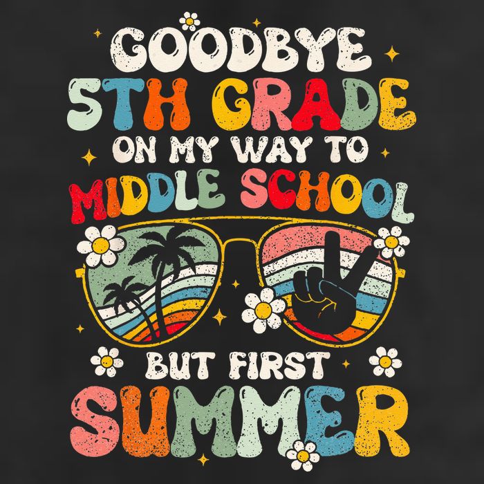 Goodbye 5th Grade Graduation To Middle school Hello Summer Golf Towel