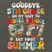 Goodbye 5th Grade Graduation To Middle school Hello Summer Cotton Canvas Backpack